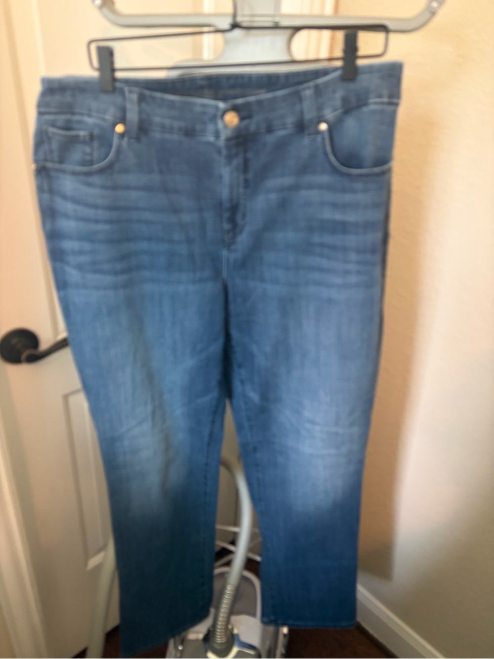 Chico's Women's Straight-Leg Blue Denim Jeans